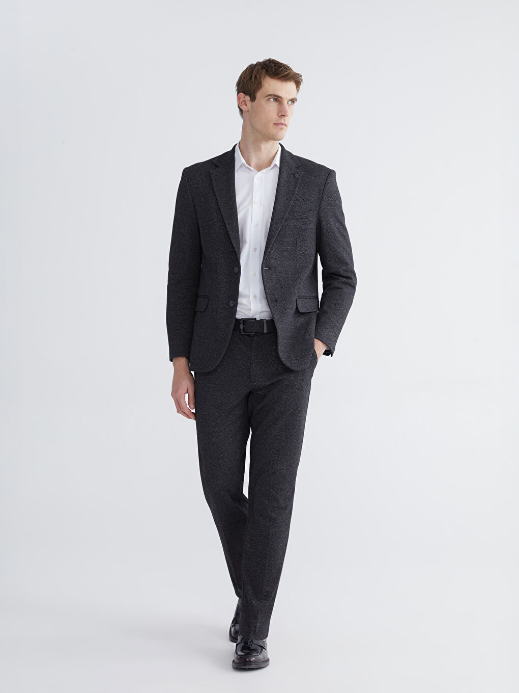 Siyah Standart Kalıp Erkek Pantolon