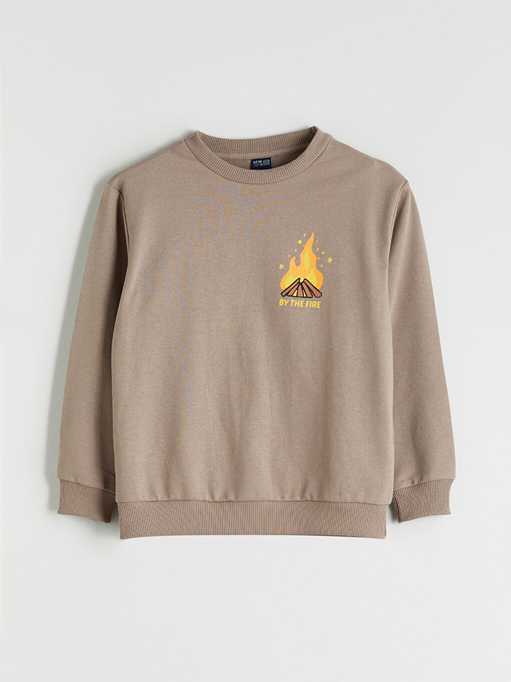 Bej Baskılı Erkek Çocuk Sweatshirt