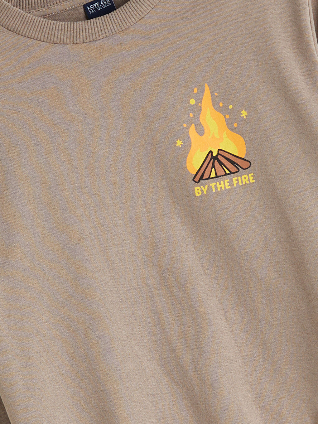 Bej Baskılı Erkek Çocuk Sweatshirt-1