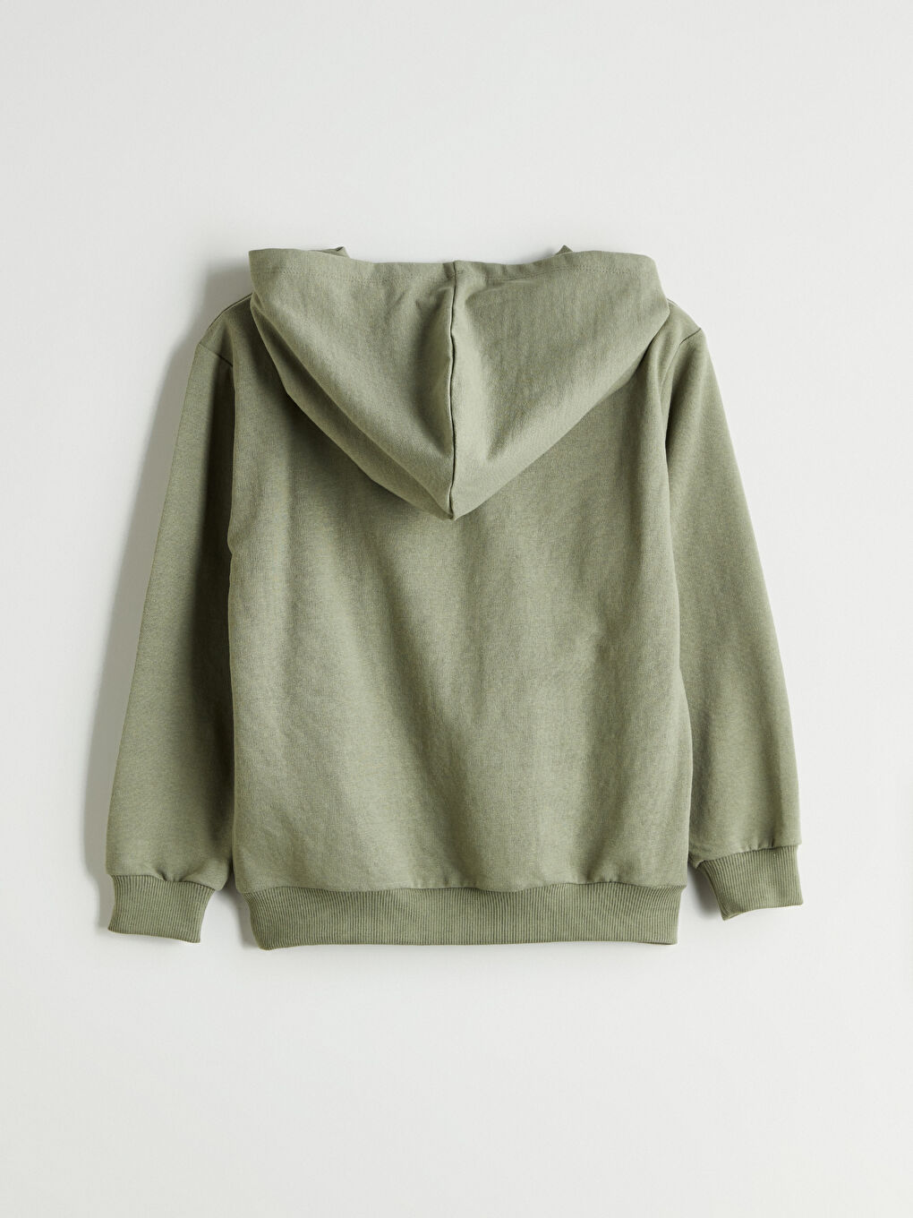 Yeşil Kapüşonlu Erkek Çocuk Sweatshirt-2