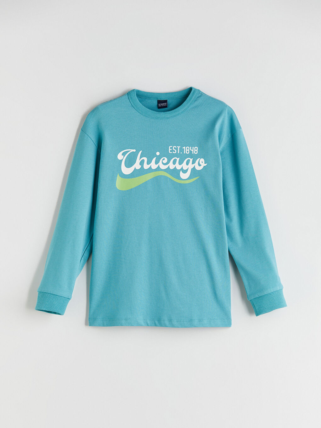 LCW ECO Crew Neck Printed Boys' T-Shirt -W5H107Z4-GDC