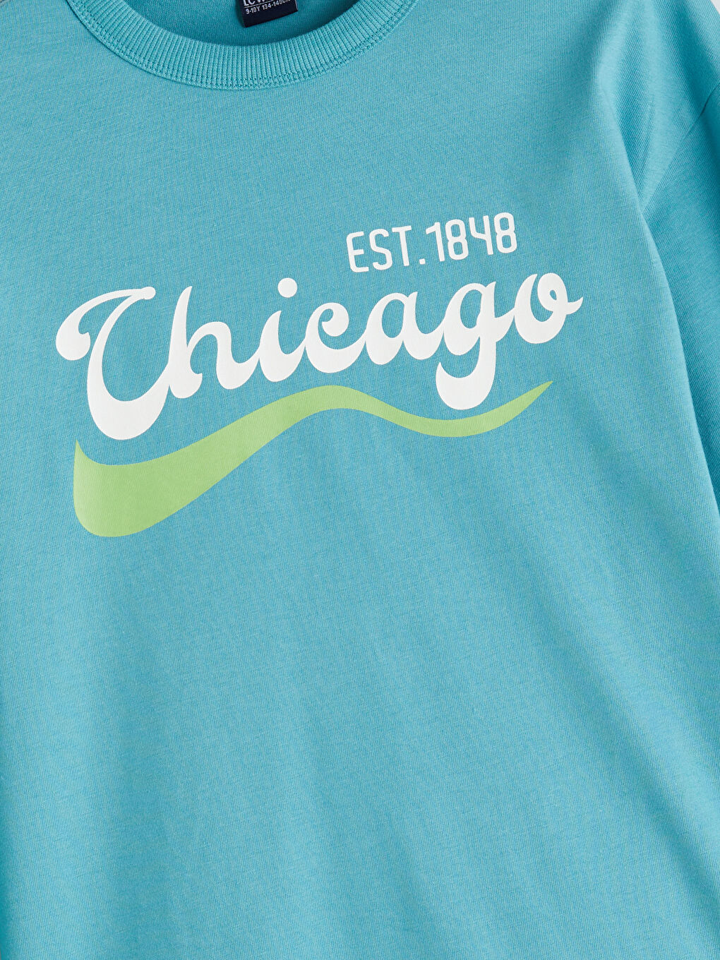 LCW ECO Crew Neck Printed Boys' T-Shirt -W5H107Z4-GDC