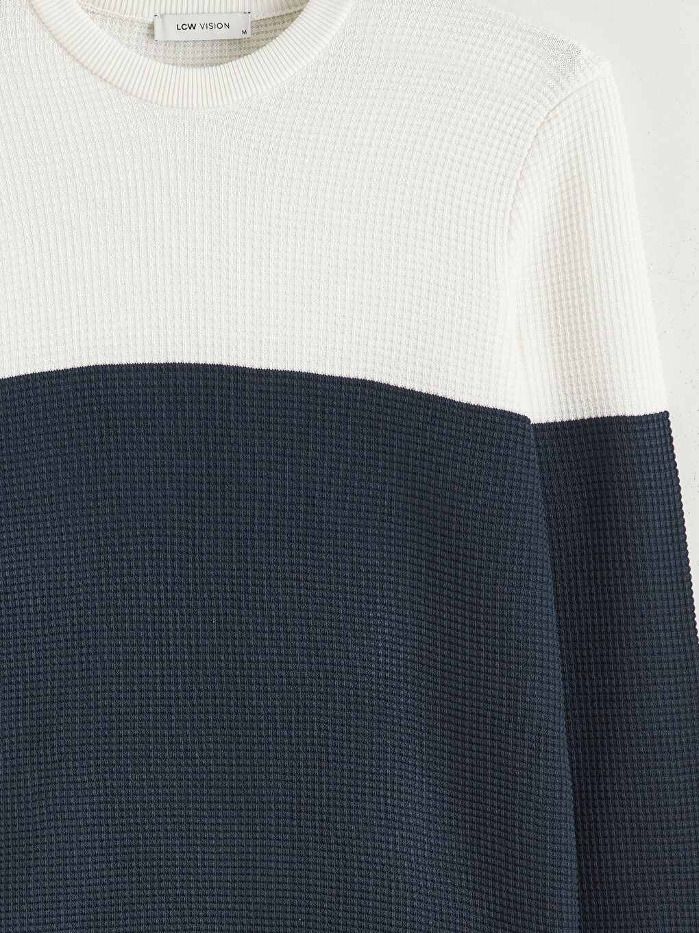 Crew Neck Color Block Men's Knitwear Sweater-5