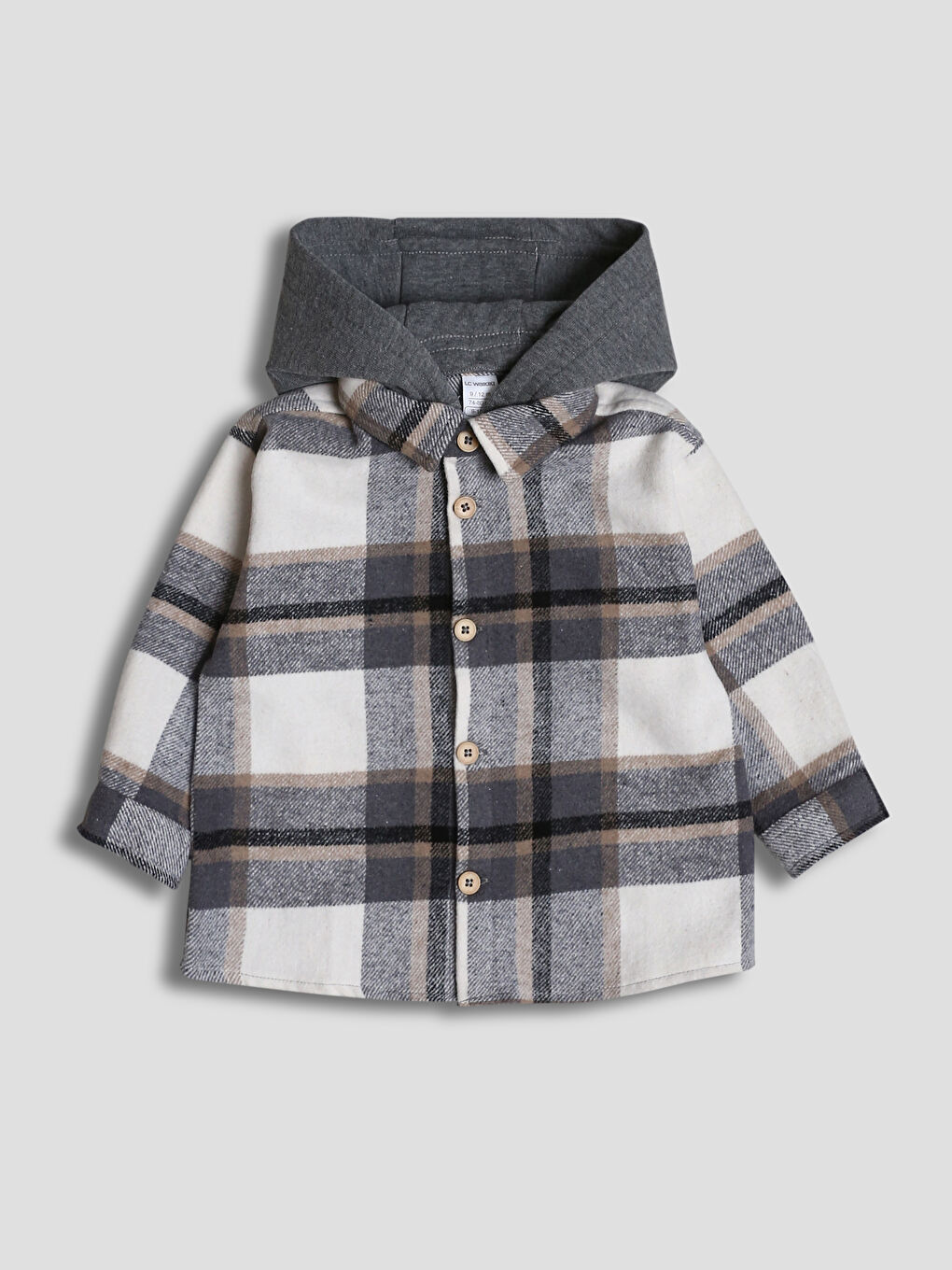 قميص كم طويل كاروهات للأولاد