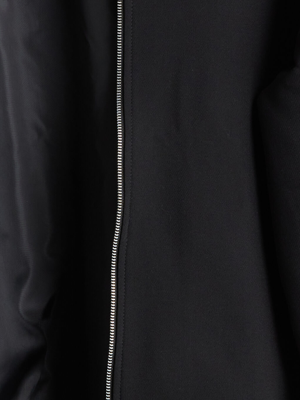 Siyah Standart Kalıp Gömlek Yaka Erkek Mont-6