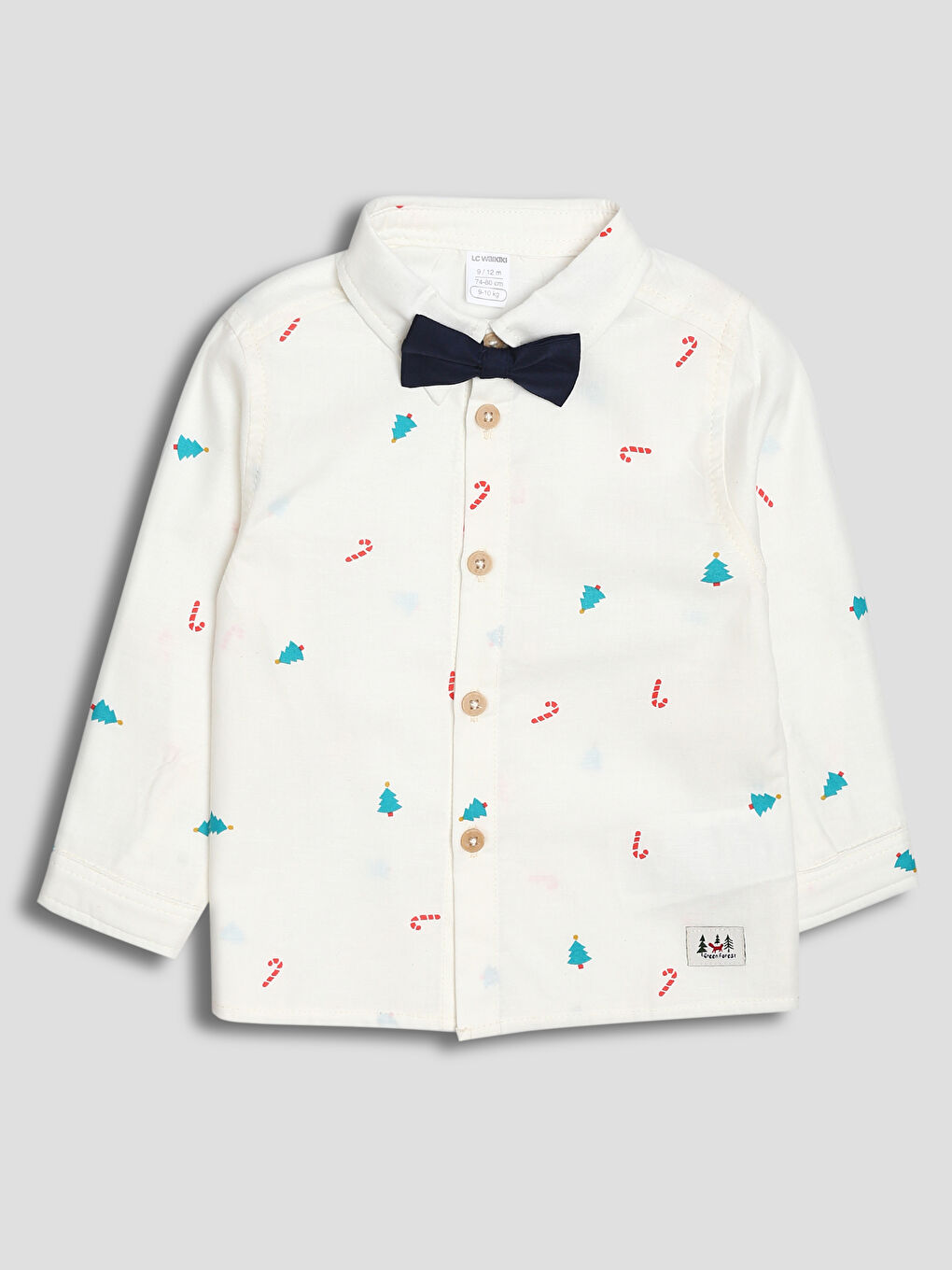 Printed Long Sleeve Boys' Shirt