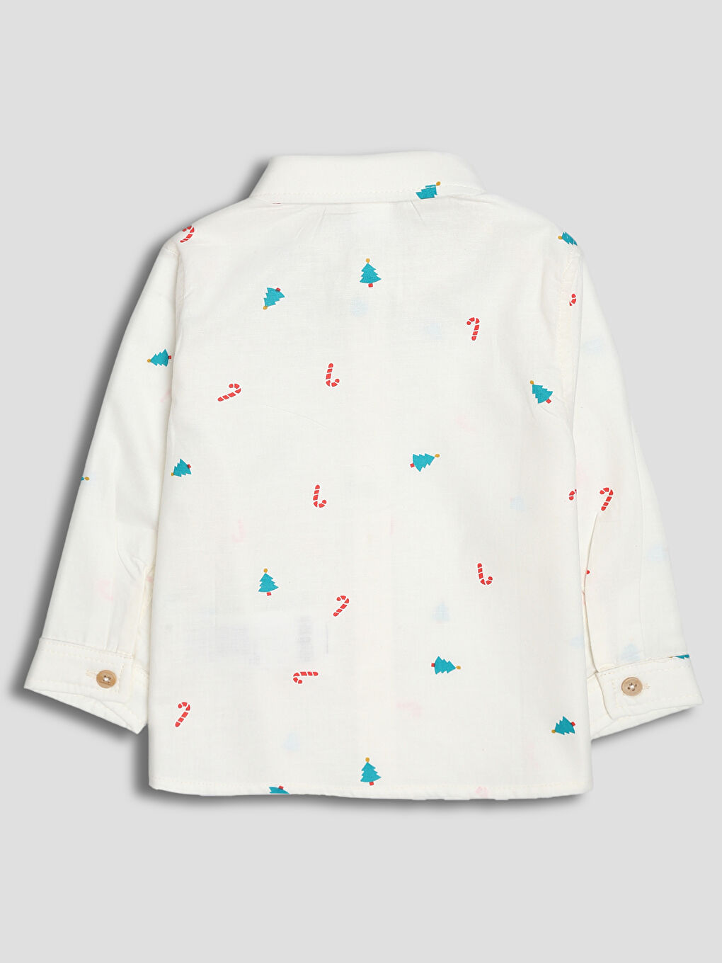 Printed Long Sleeve Boys' Shirt-1
