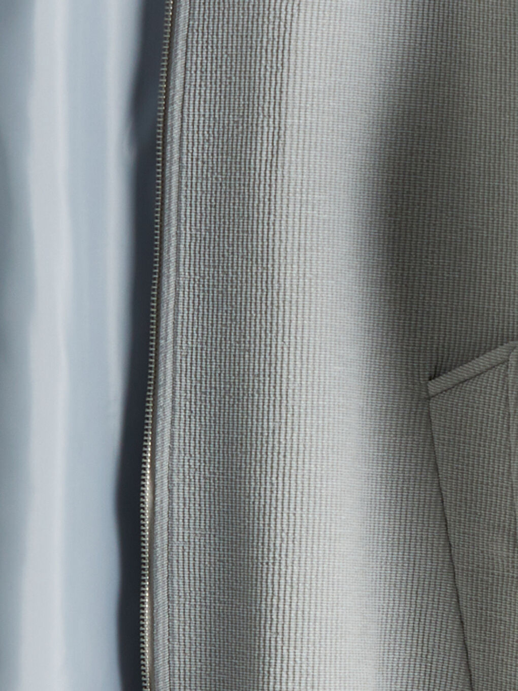 Gri Standart Kalıp Gömlek Yaka Erkek Mont-6