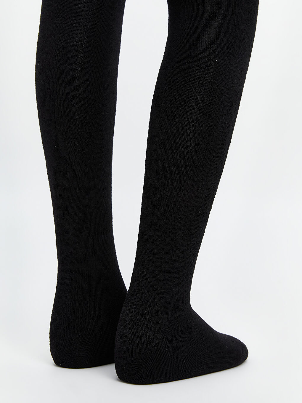 Siyah Basic Kız Çocuk Külotlu Çorap 2'li-2