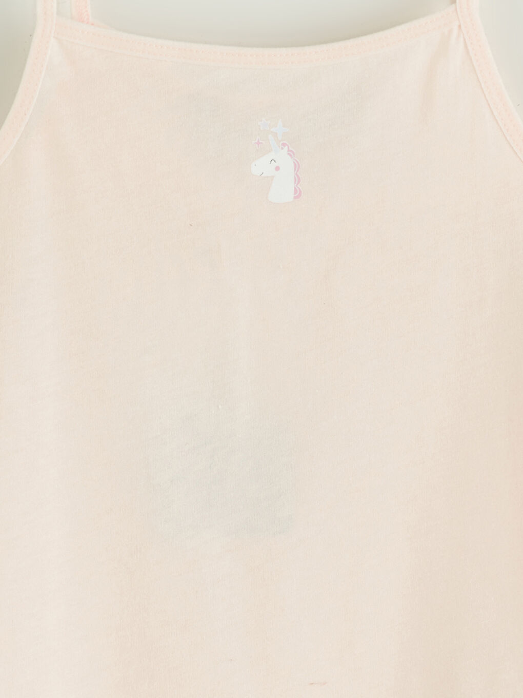 Pembe Kare Yaka Kız Çocuk Atlet-1