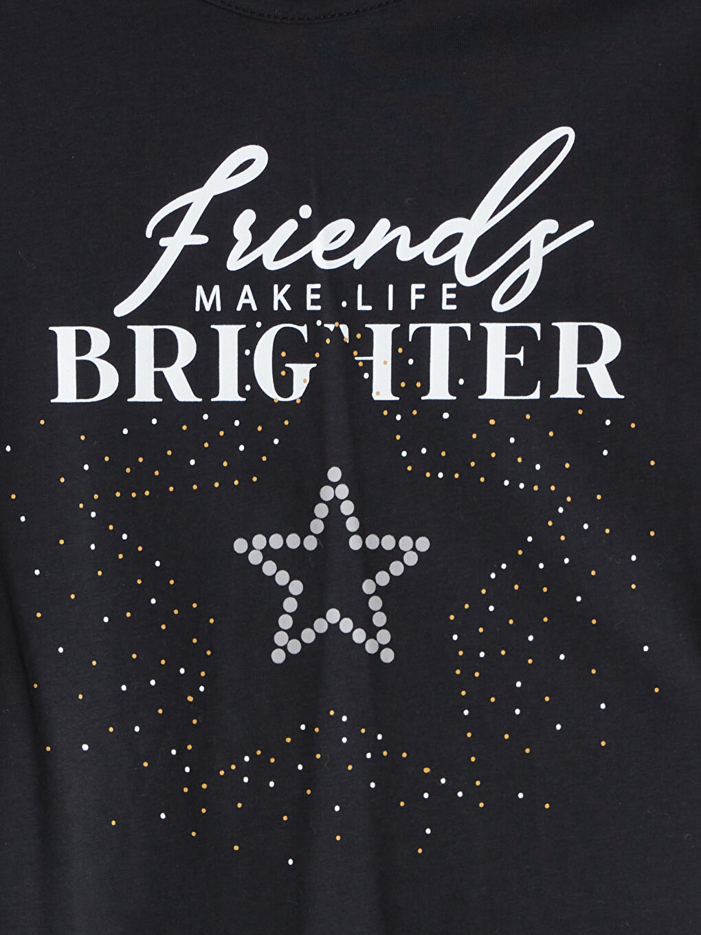 LCW ECO Crew Neck Printed Girls' T-Shirt -W5H300Z4-UX8