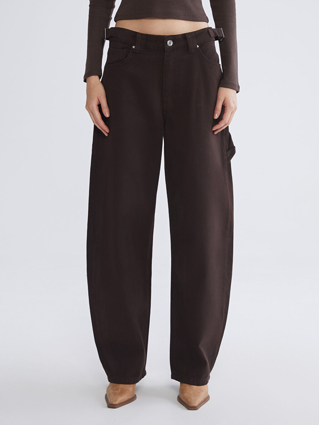 Baggy-Passform Damenjeans-1