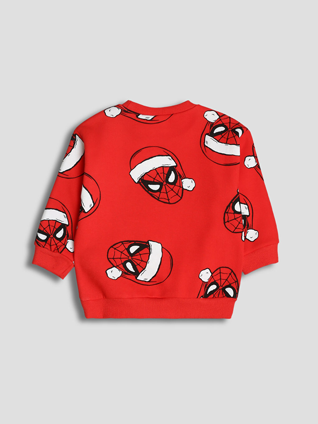 Crew Neck Spider-Man Printed Boys' Sweatshirt-1
