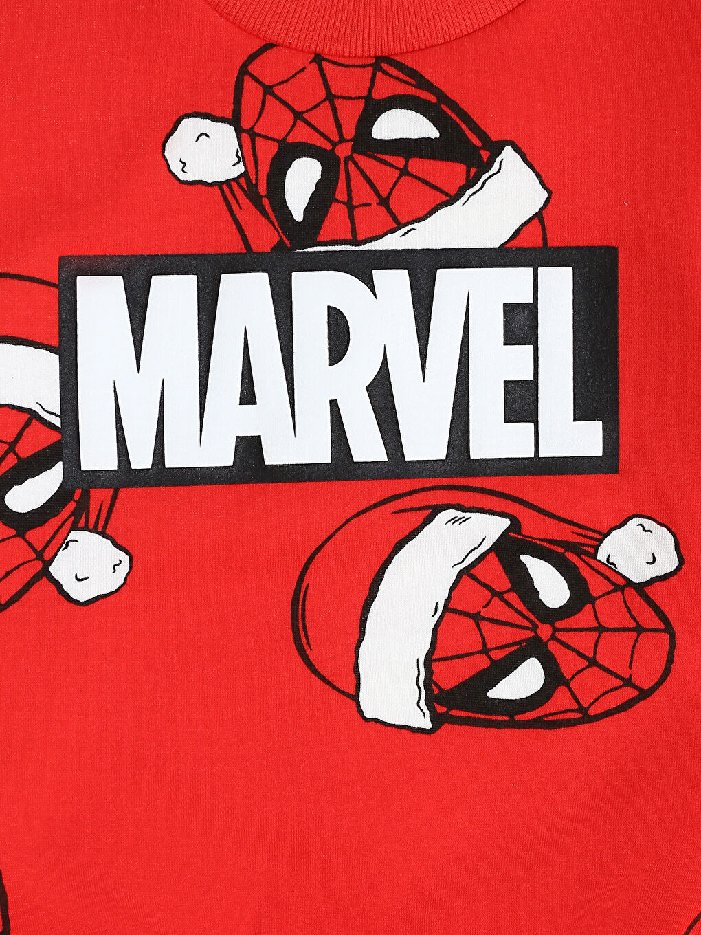 Crew Neck Spider-Man Printed Boys' Sweatshirt-2