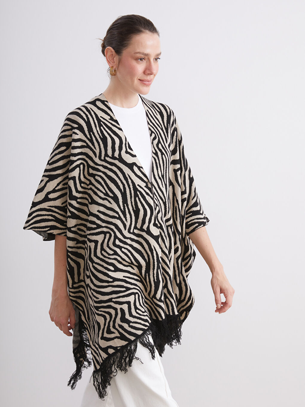 Woman BEIGE Poncho