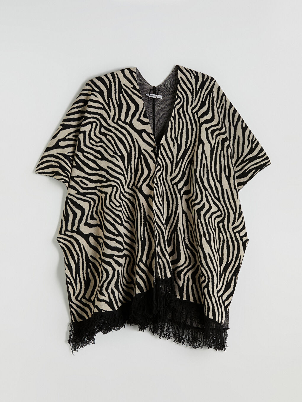 Woman BEIGE Poncho-4