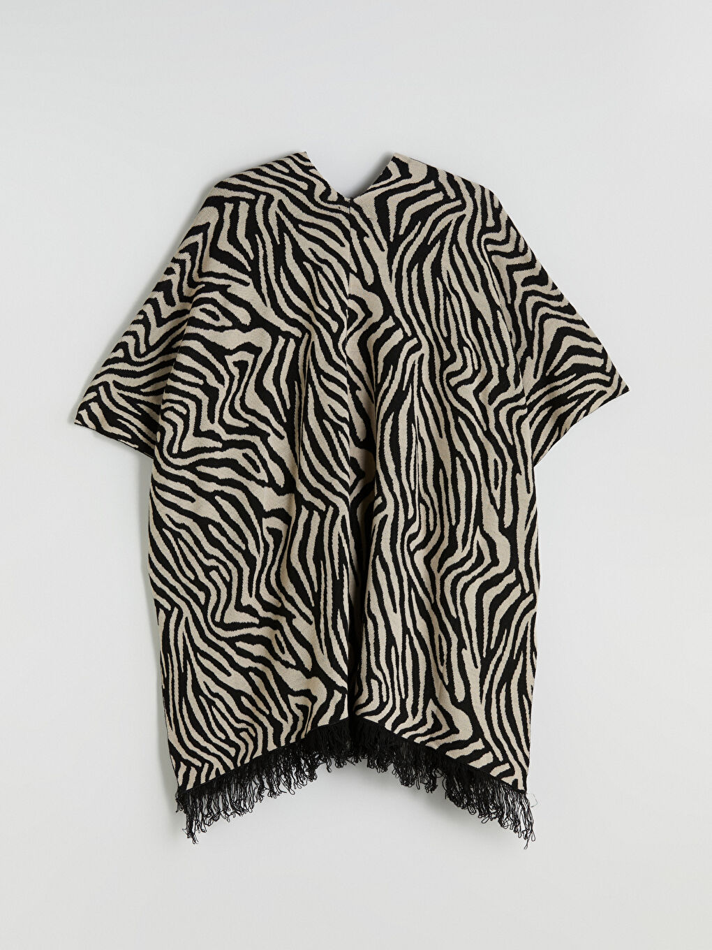 Woman BEIGE Poncho-5