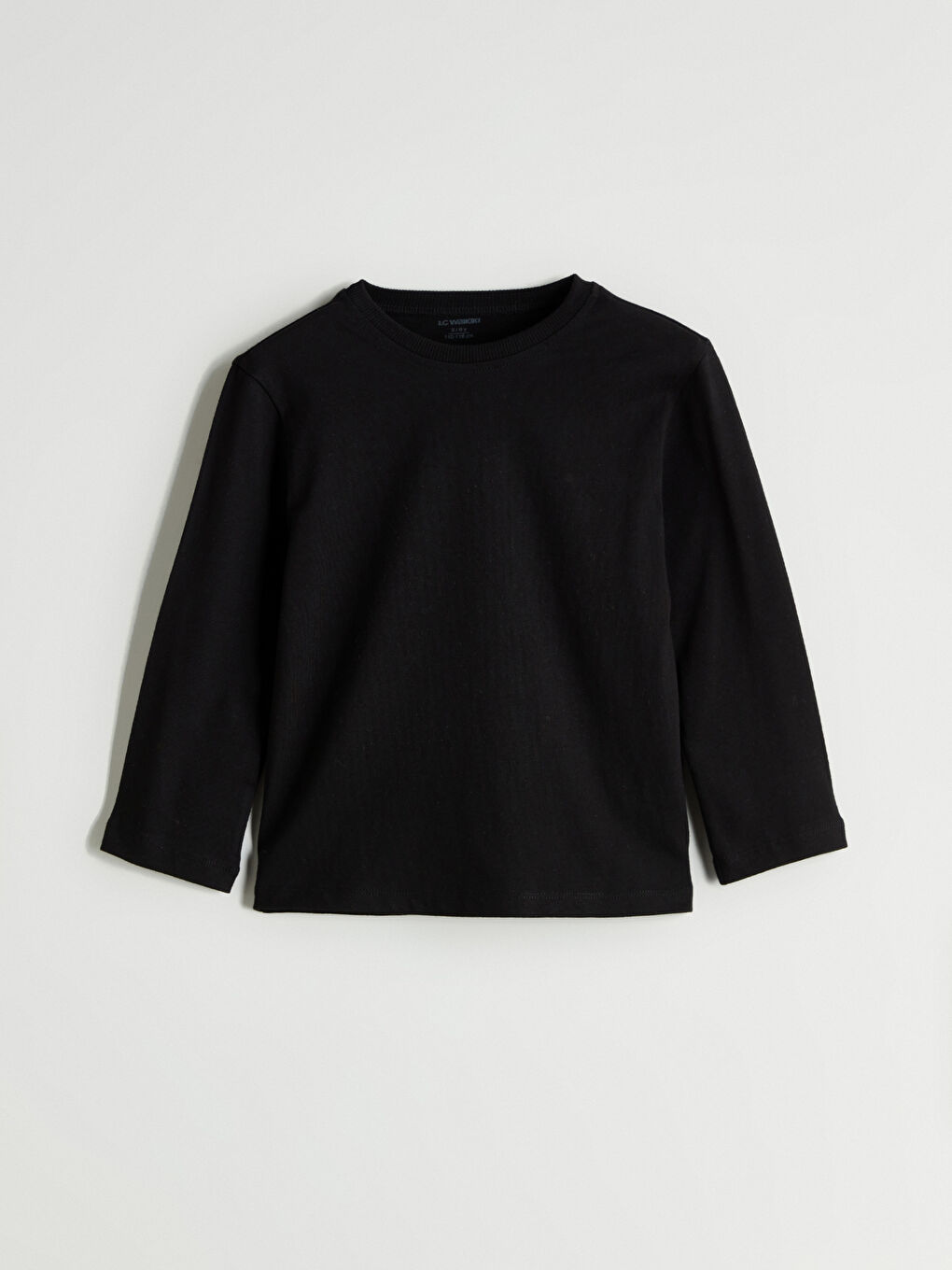 Siyah Bisiklet Yaka Erkek Çocuk Tişört-2