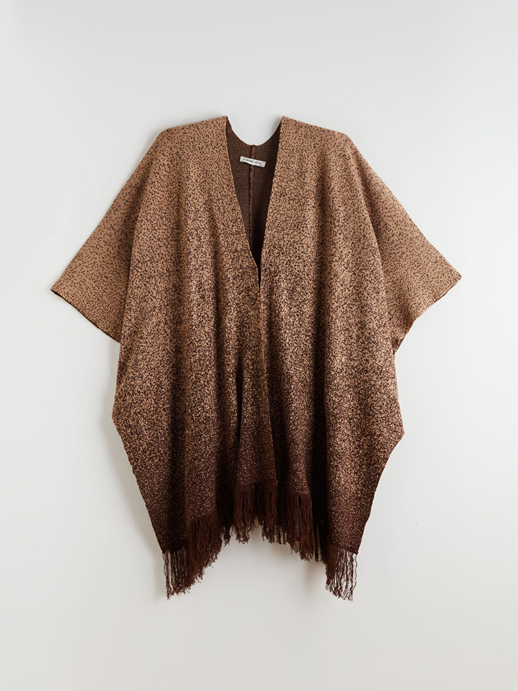 Woman BROWN Poncho-4