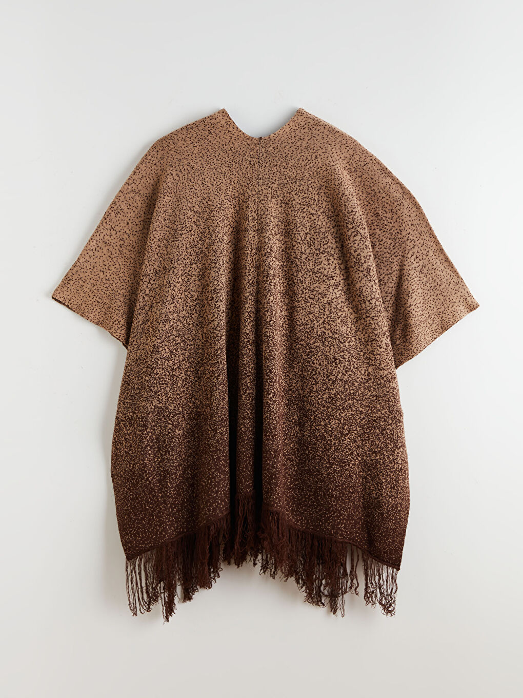 Woman BROWN Poncho-5
