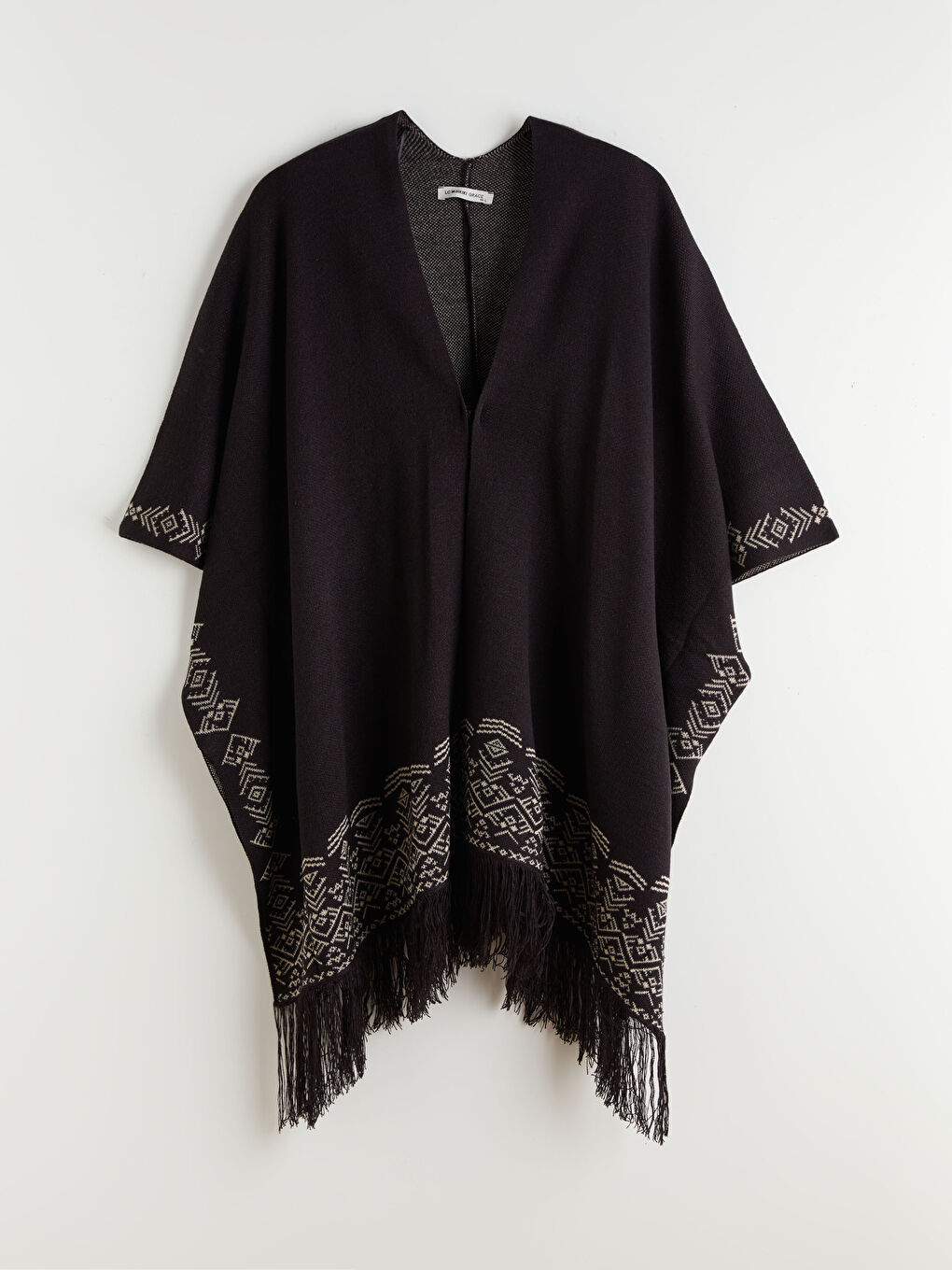 بونشو أسود امرأة-4