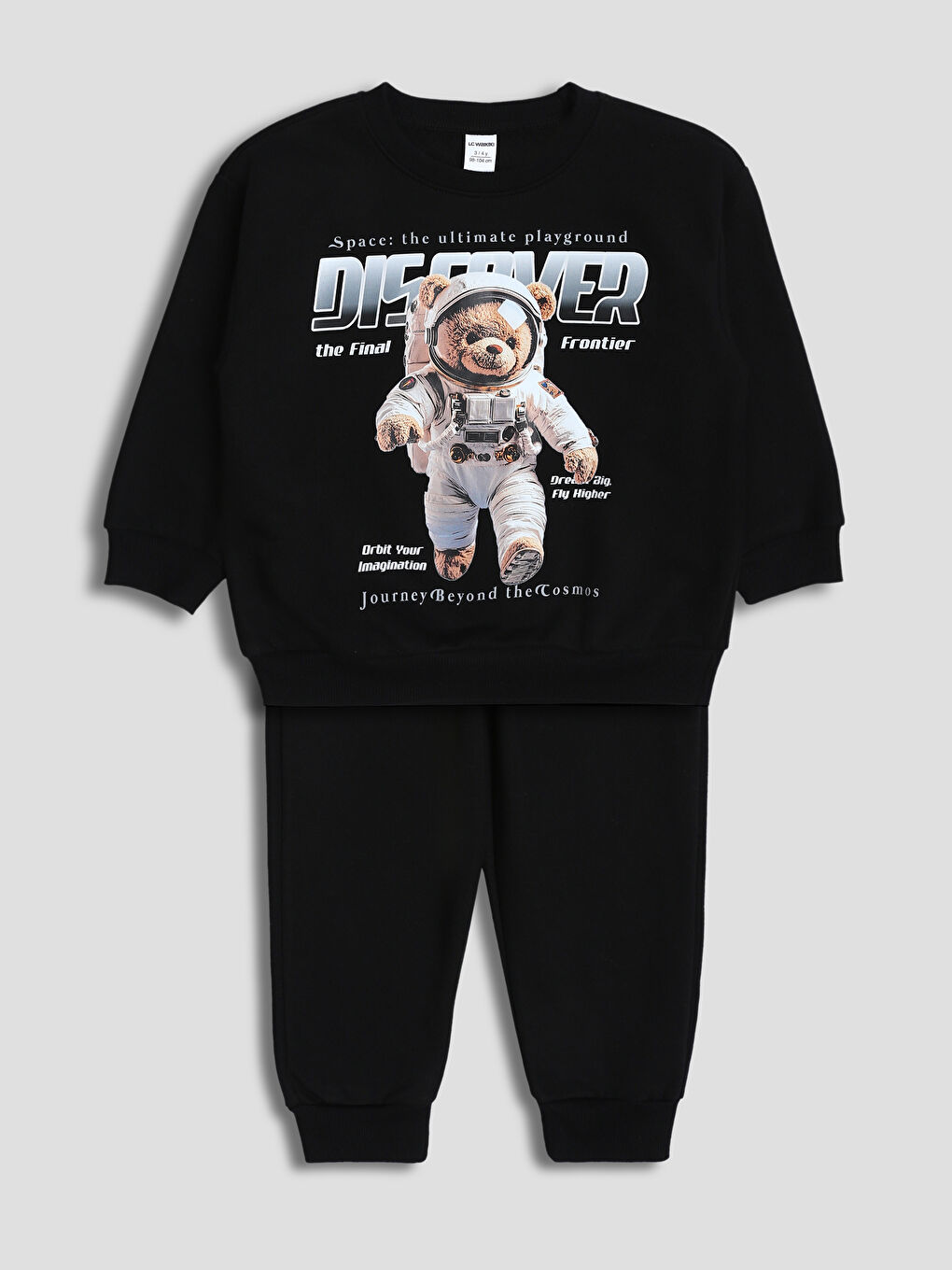 Crew Neck Boys Sweatshirt and Tracksuit Bottom 2 Pack