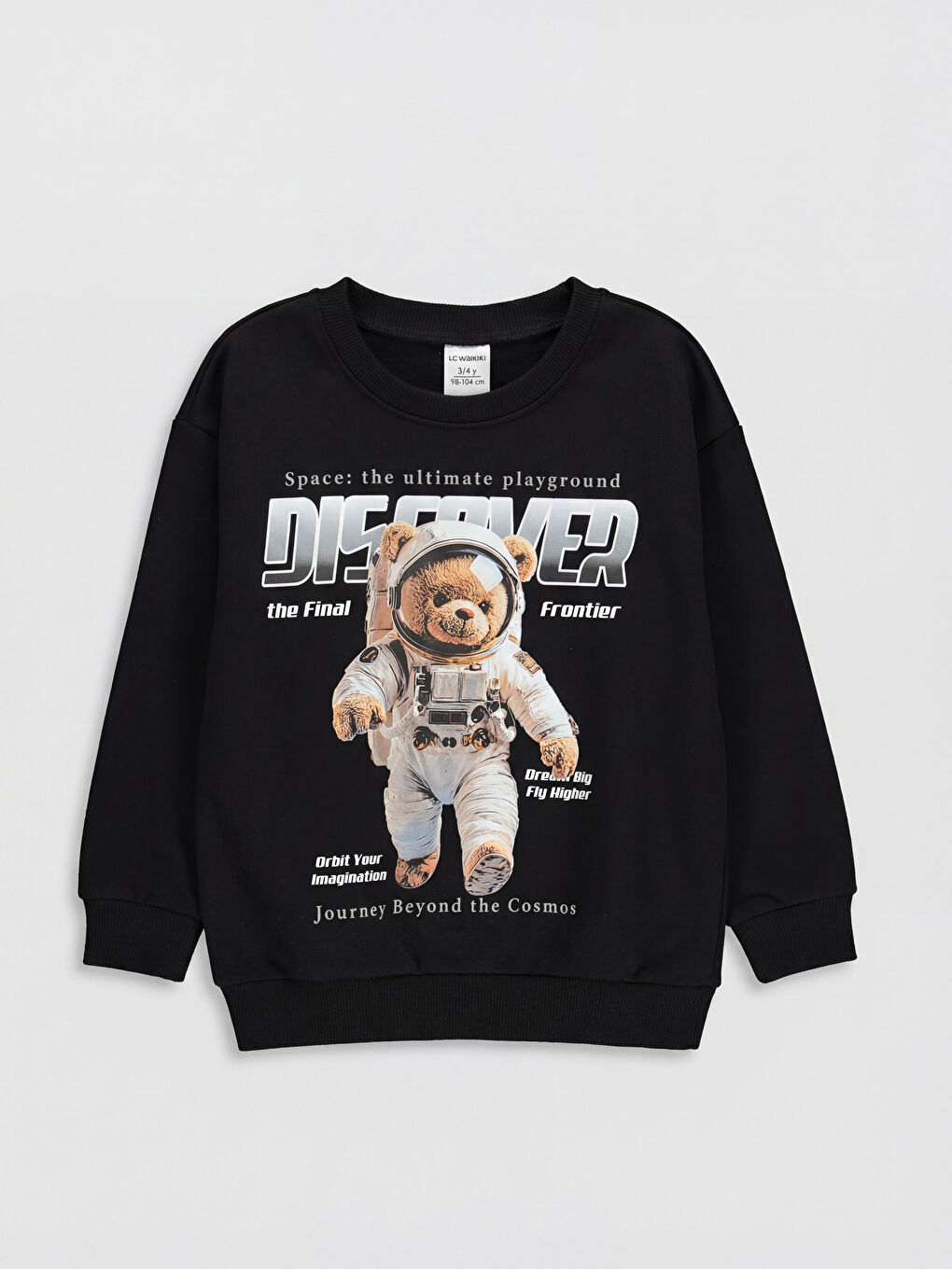 سويت شيرت بياقة دائرية وبنطلون رياضي للأولاد، طقم من قطعتين-1