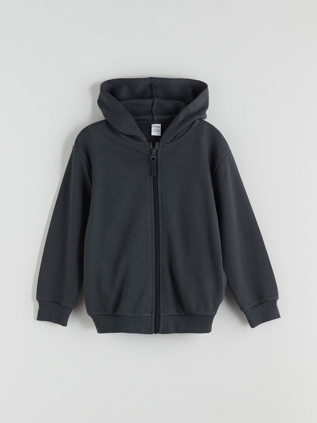 Hooded Boys' Pique Cardigan