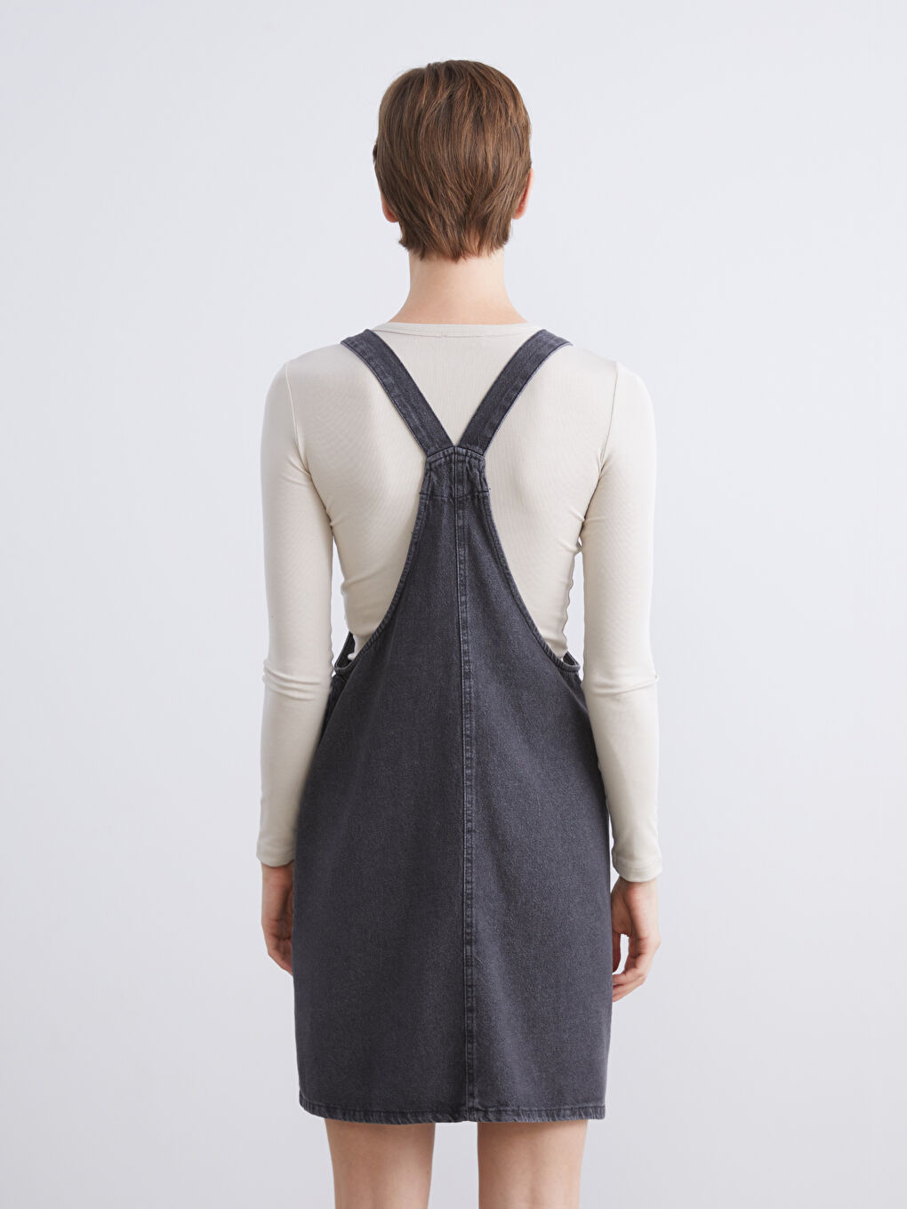 Woman BLACK Denim Dress-3