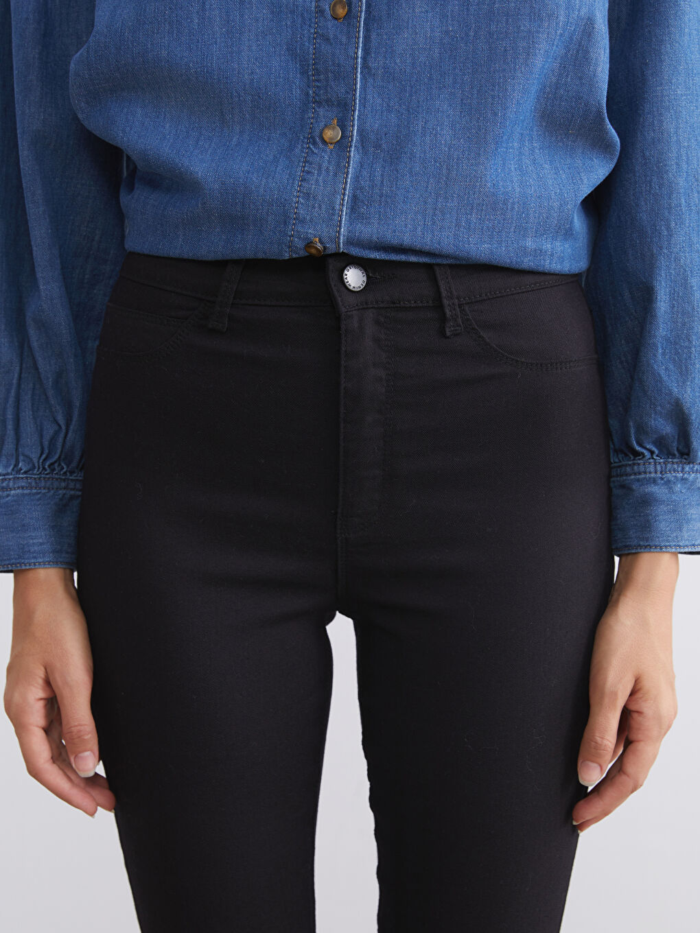 Siyah Jüpiter Süper Skinny Fit Kadın Jean Pantolon-2