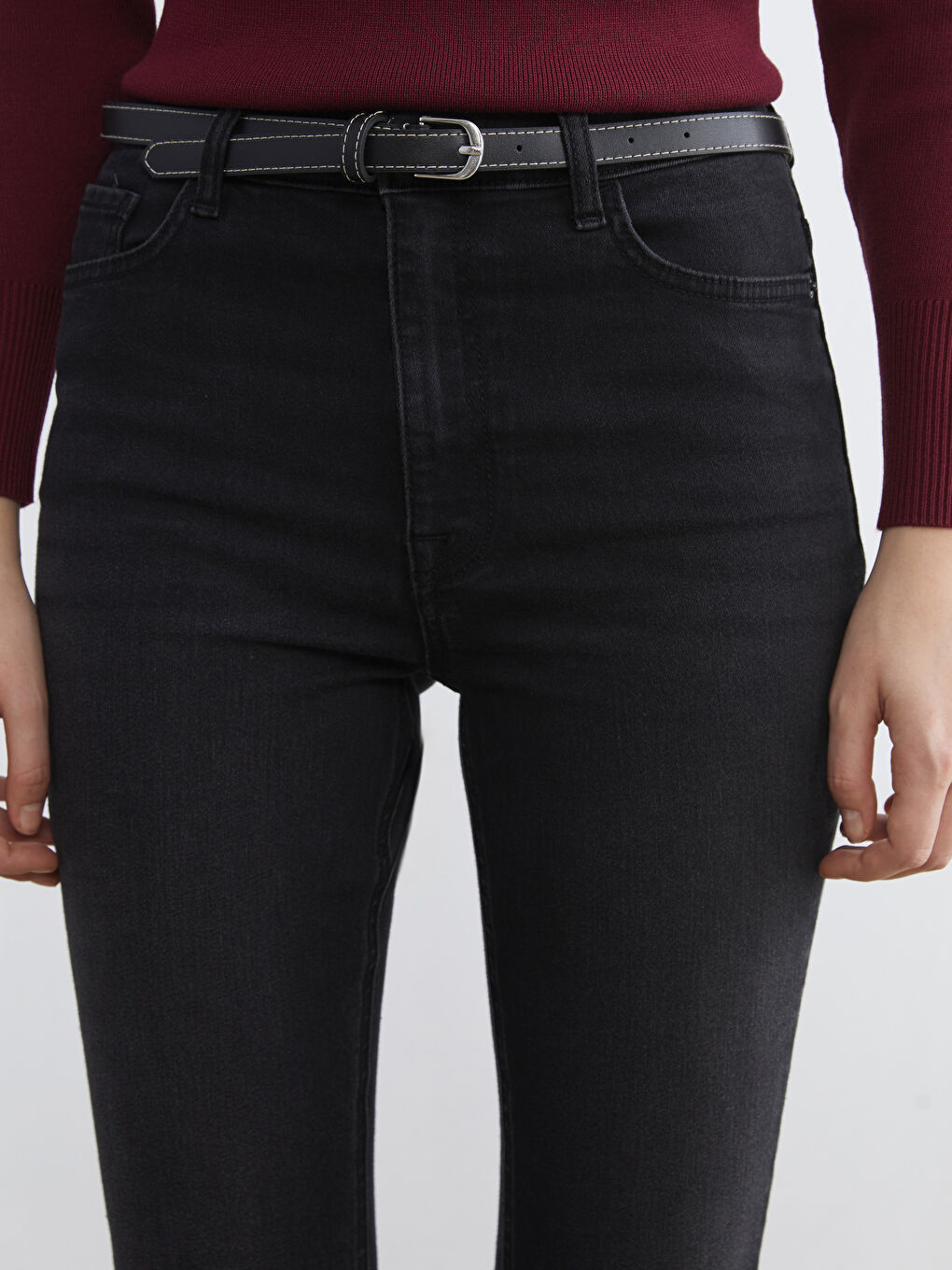 Siyah Jüpiter Süper Skinny Fit Kadın Jean Pantolon-2
