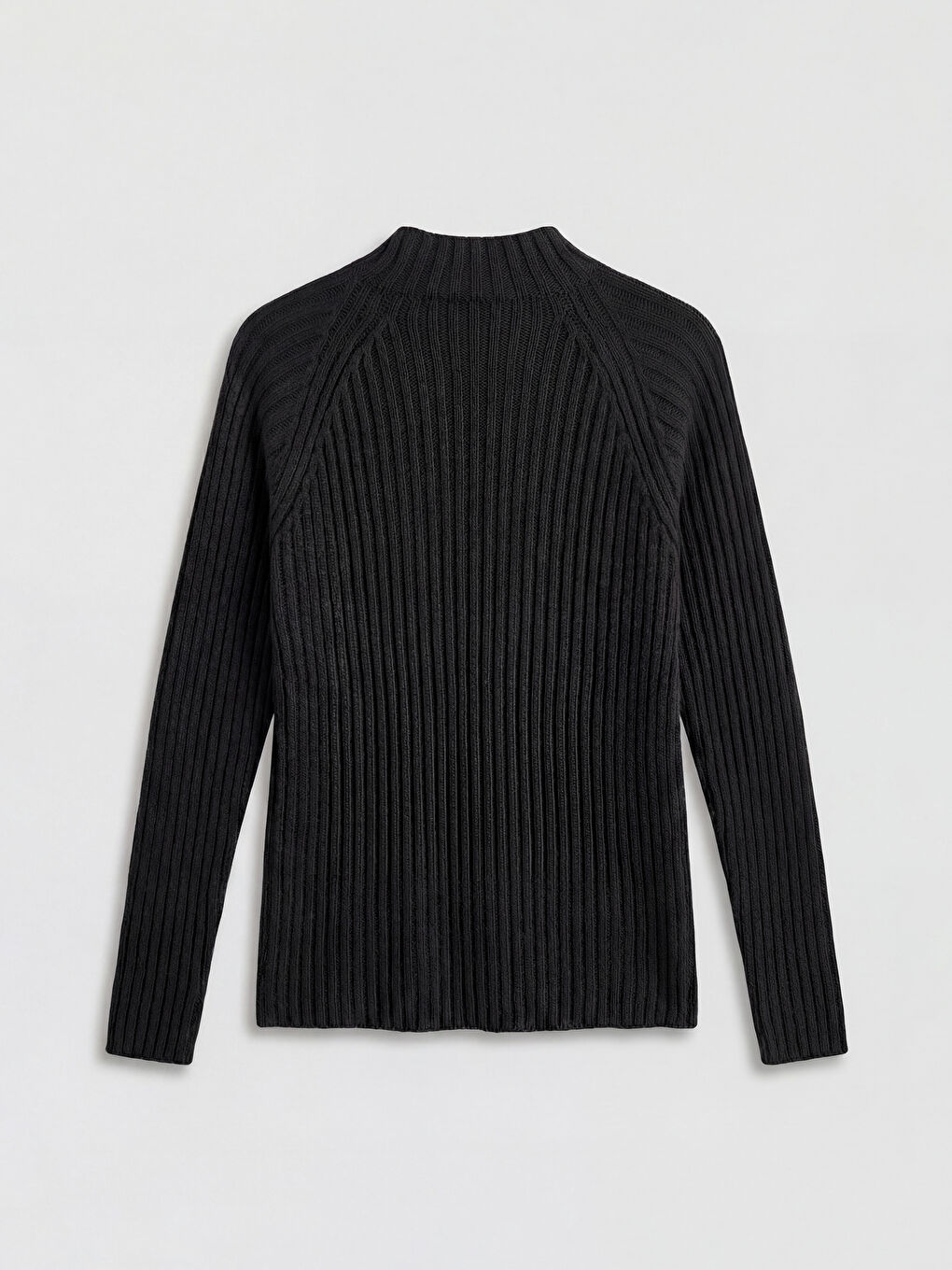 Funnel Neck Women's Knit Sweater-1