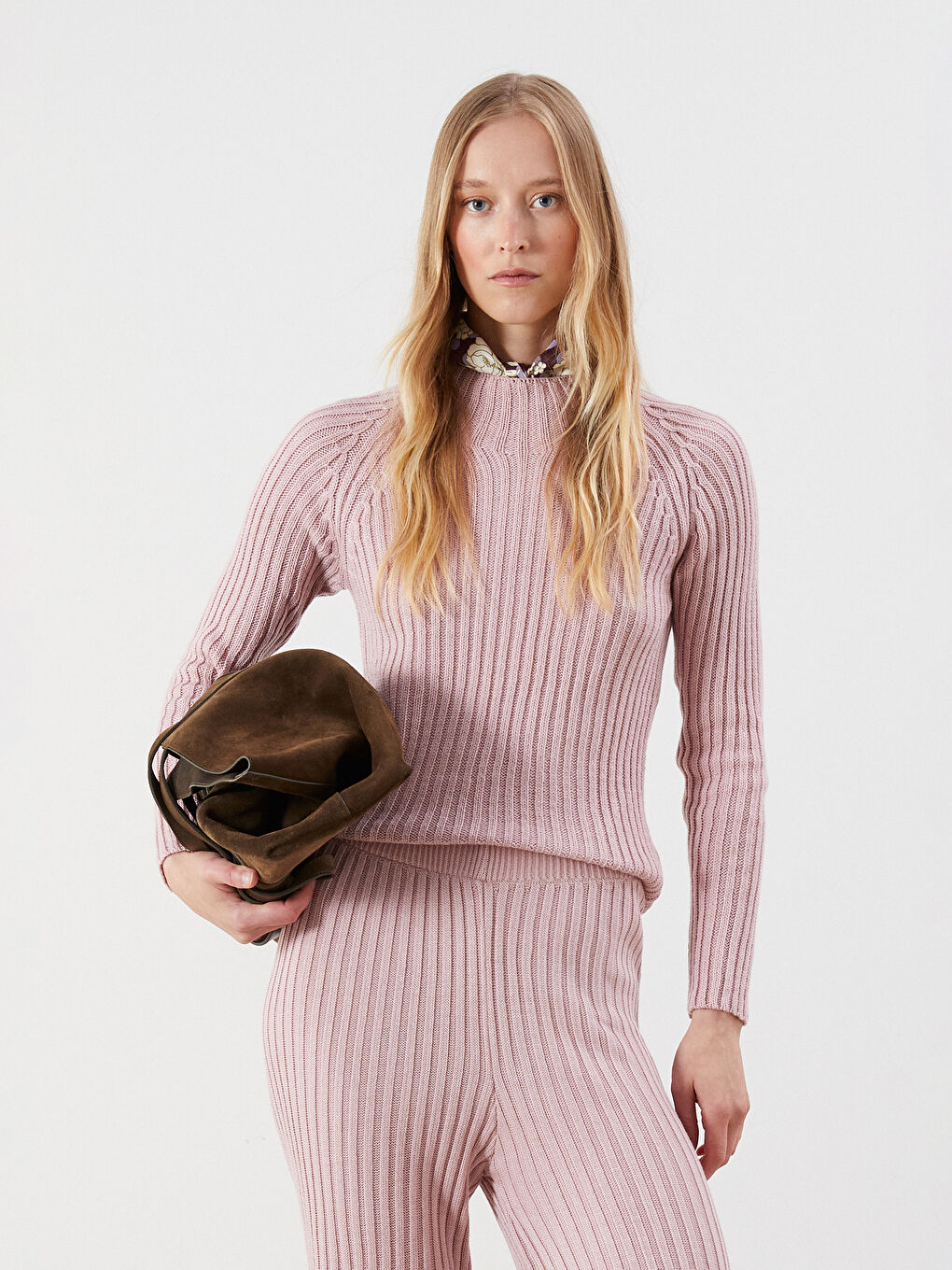 Funnel Neck Women's Knit Sweater
