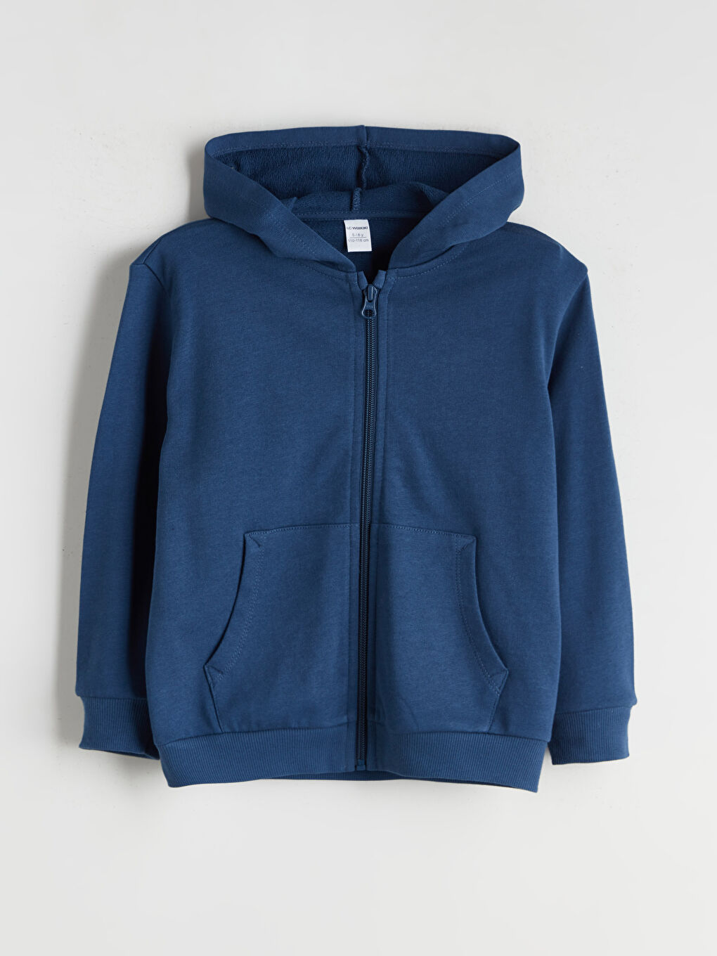 LCW Kids Hooded Basic Long Sleeve Boys' Zippered Sweatshirt -W5H390Z1-HSD
