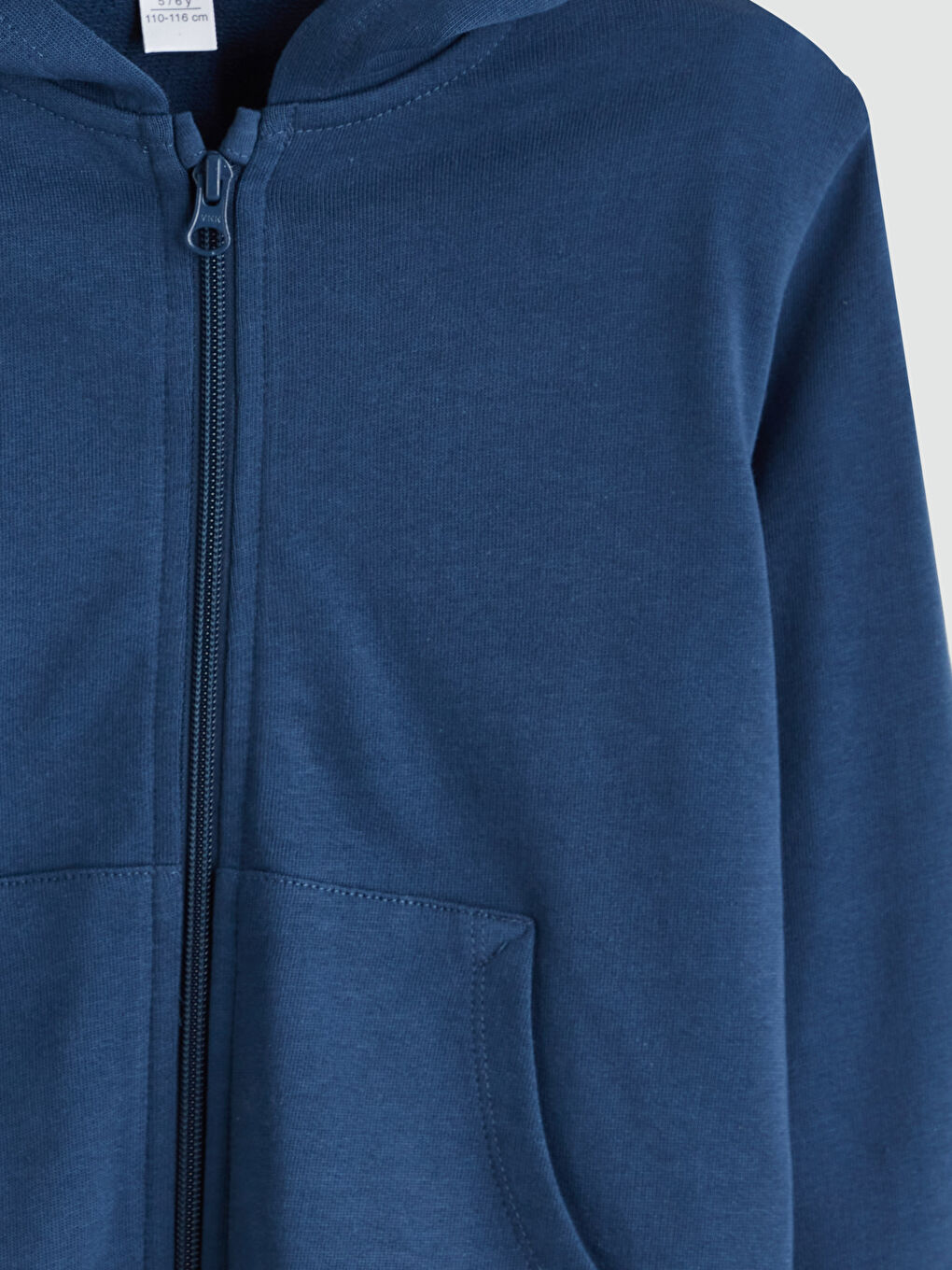 LCW Kids Hooded Basic Long Sleeve Boys' Zippered Sweatshirt -W5H390Z1-HSD