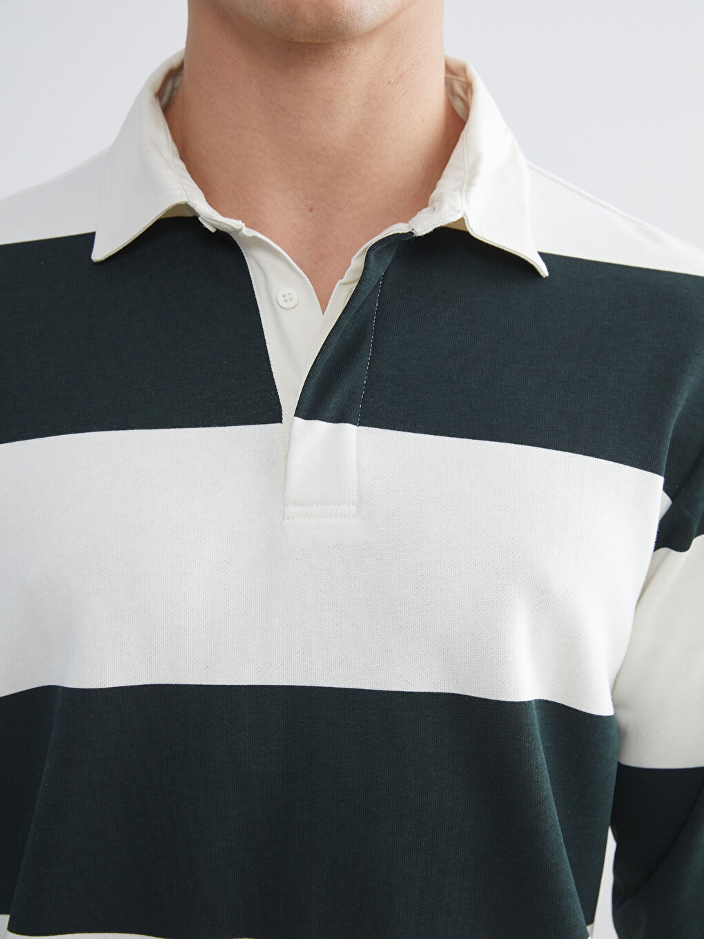 Polo Neck Men's Sweatshirt-2