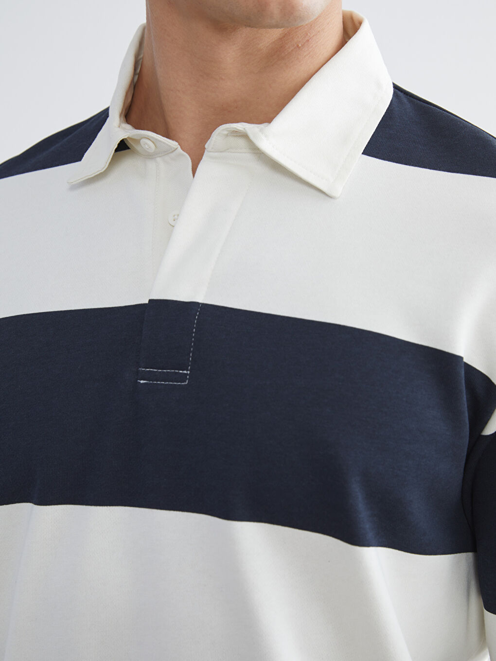 Polo Neck Men's Sweatshirt-2