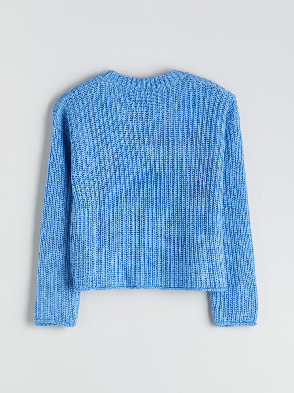 Crew Neck Girls' Knitwear Sweater-1