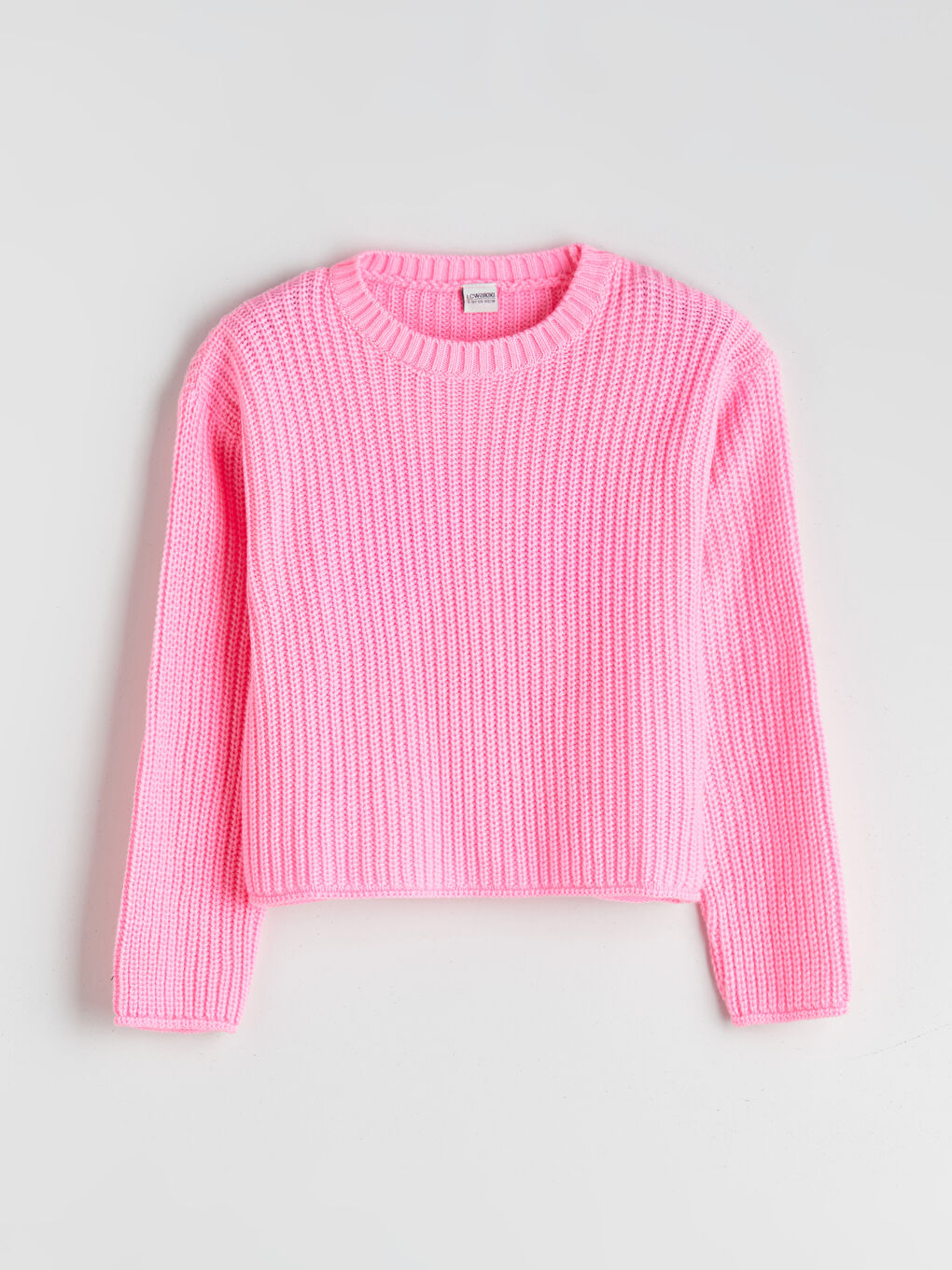Crew Neck Girls' Knitwear Sweater