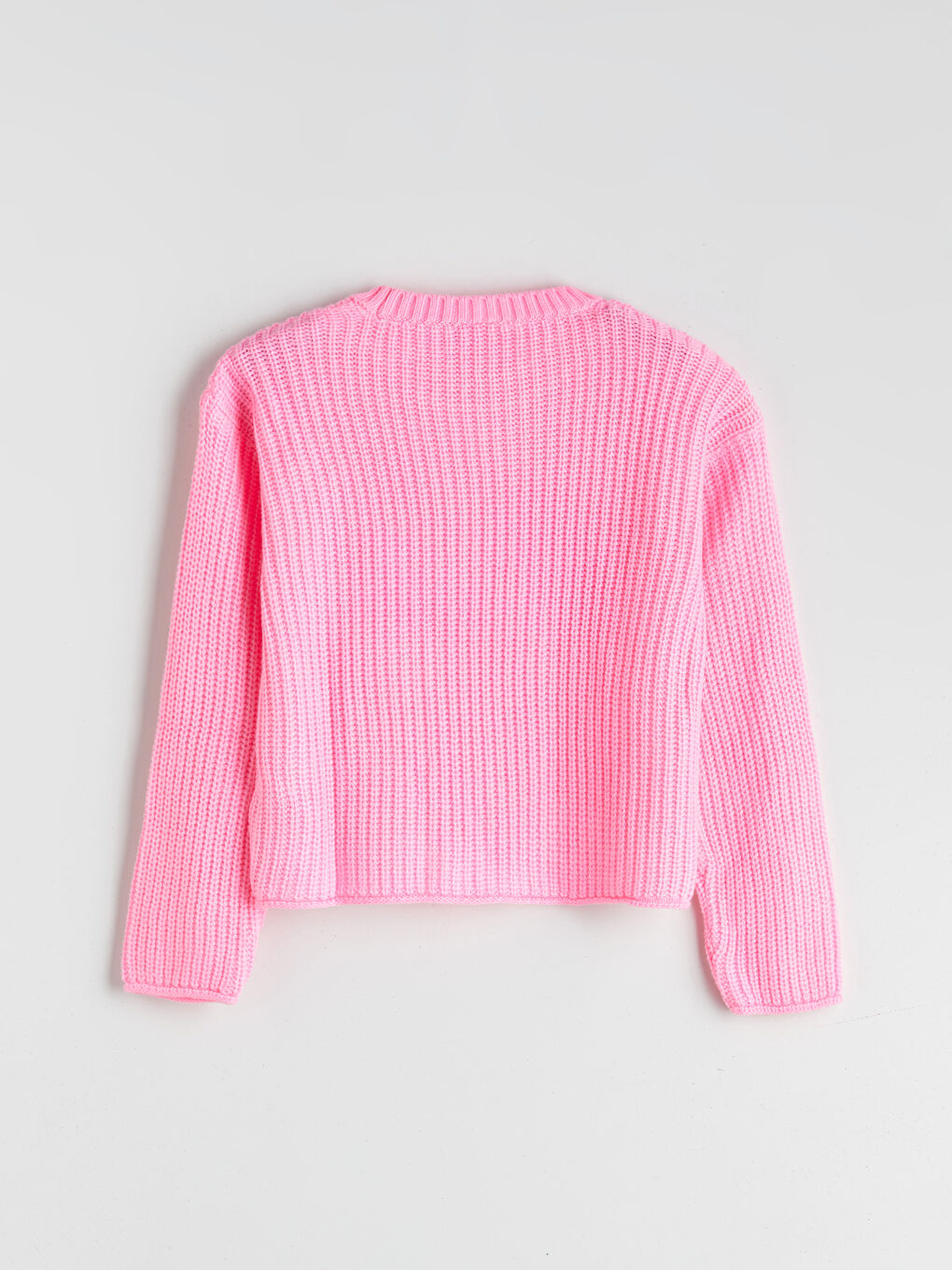 Crew Neck Girls' Knitwear Sweater-1