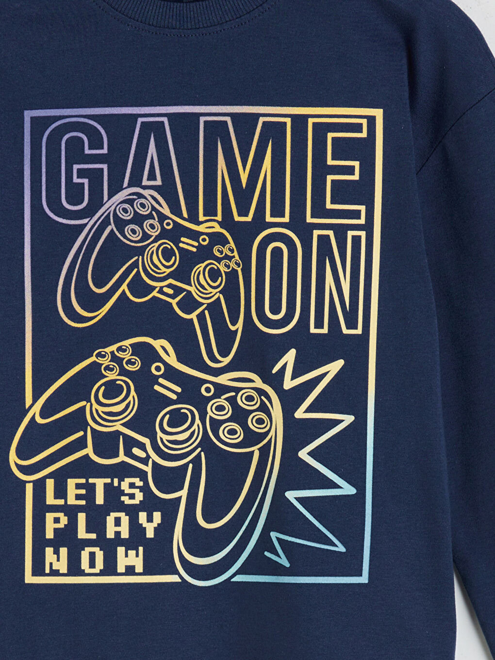 İndigo Bisiklet Yaka Erkek Çocuk Tişört-1