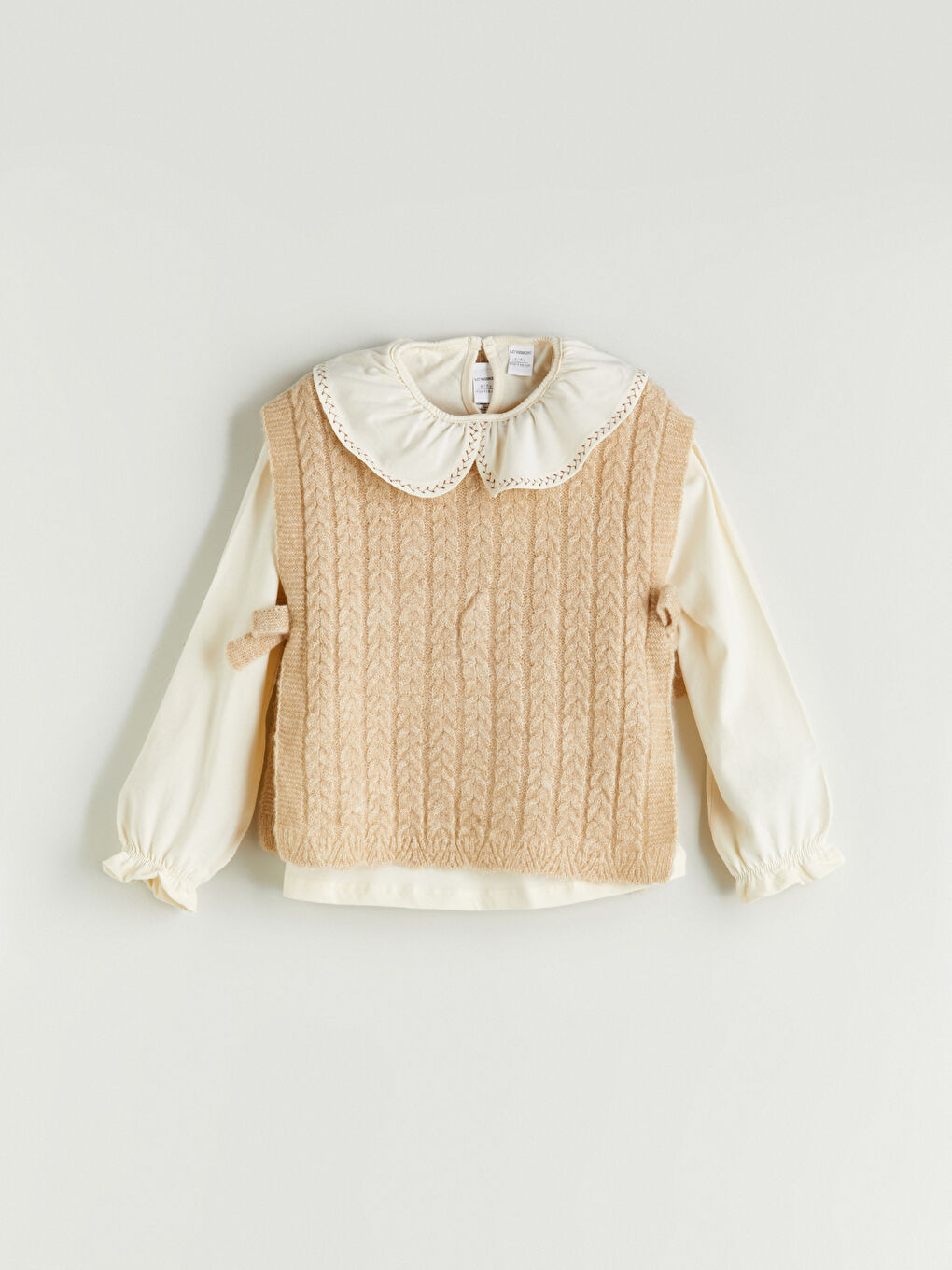LCW Kids Crew Neck Girls' Set 3-Piece -W5H440Z1-FDP