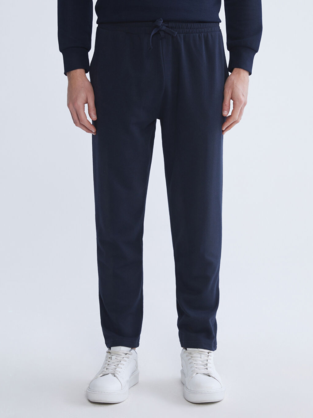 Lacivert Standart Kalıp Erkek Eşofman Altı-1