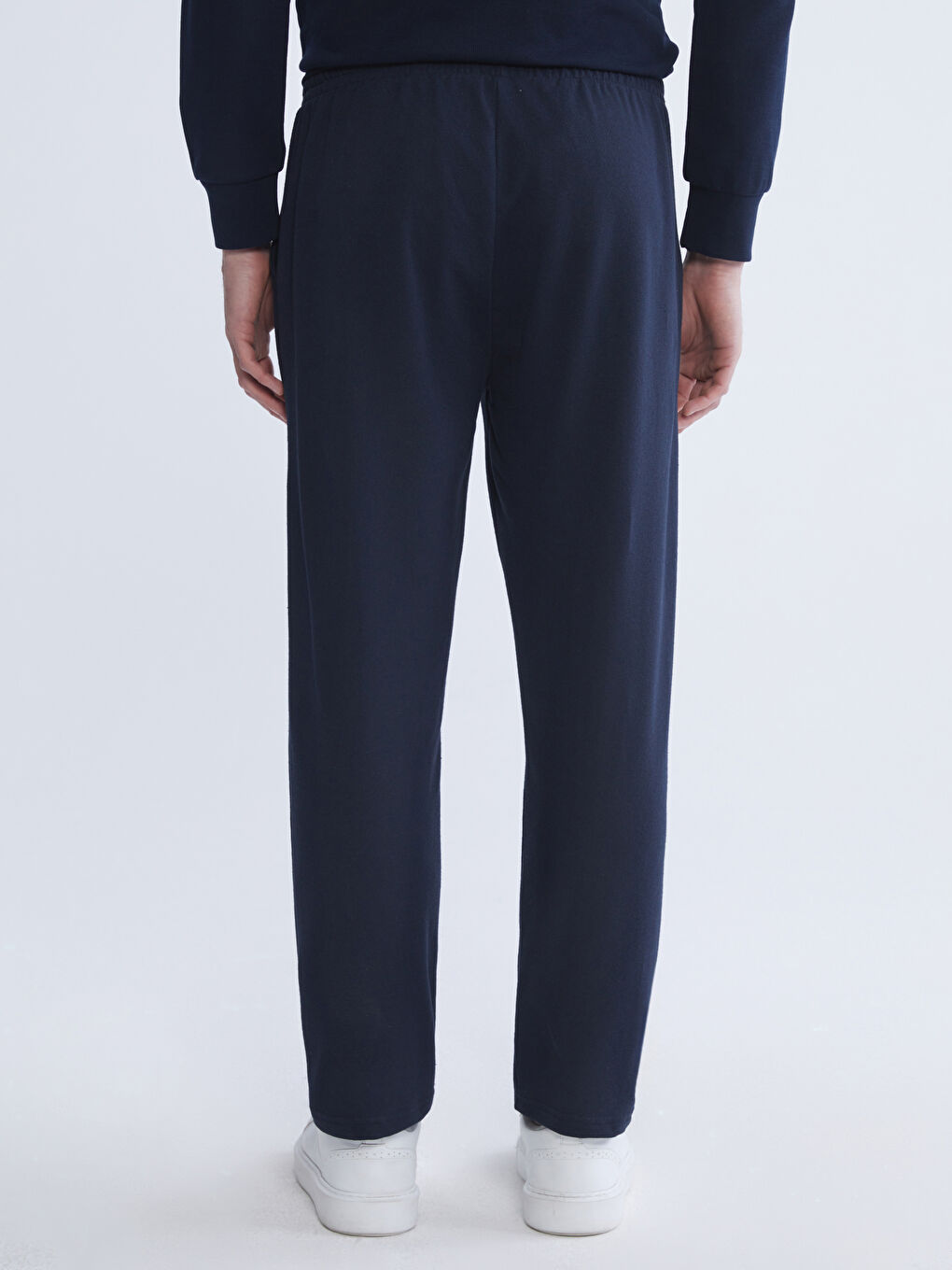 Lacivert Standart Kalıp Erkek Eşofman Altı-3