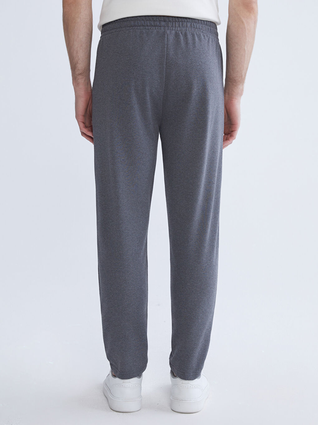 Antrasit Standart Kalıp Erkek Eşofman Altı-3