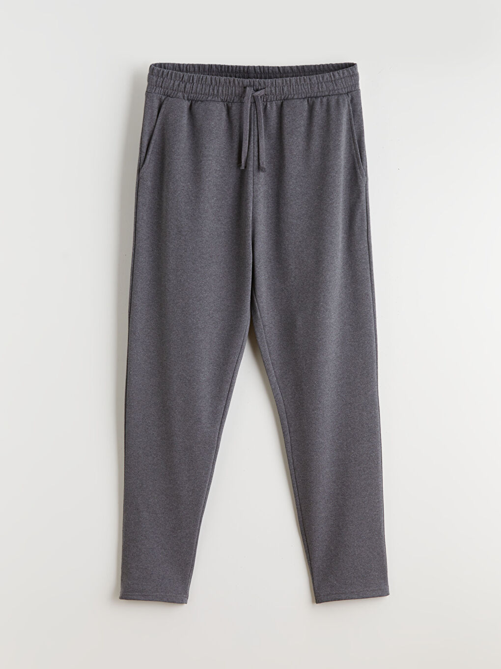 Antrasit Standart Kalıp Erkek Eşofman Altı-4