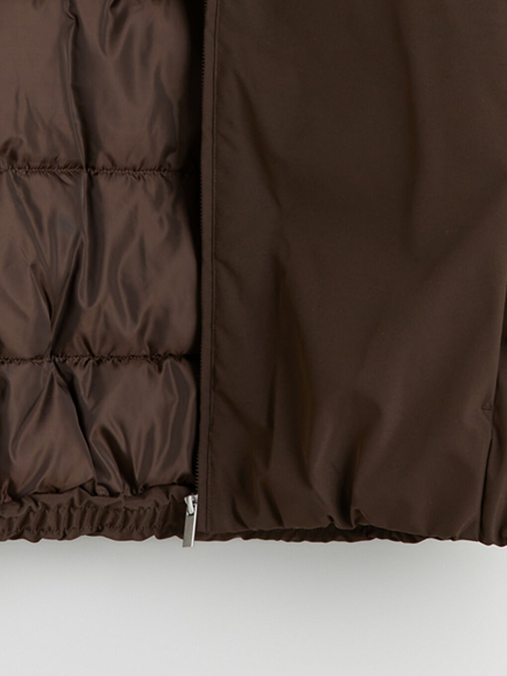 Kahverengi Rahat Kalıp Kadife Yaka Erkek Mont-6