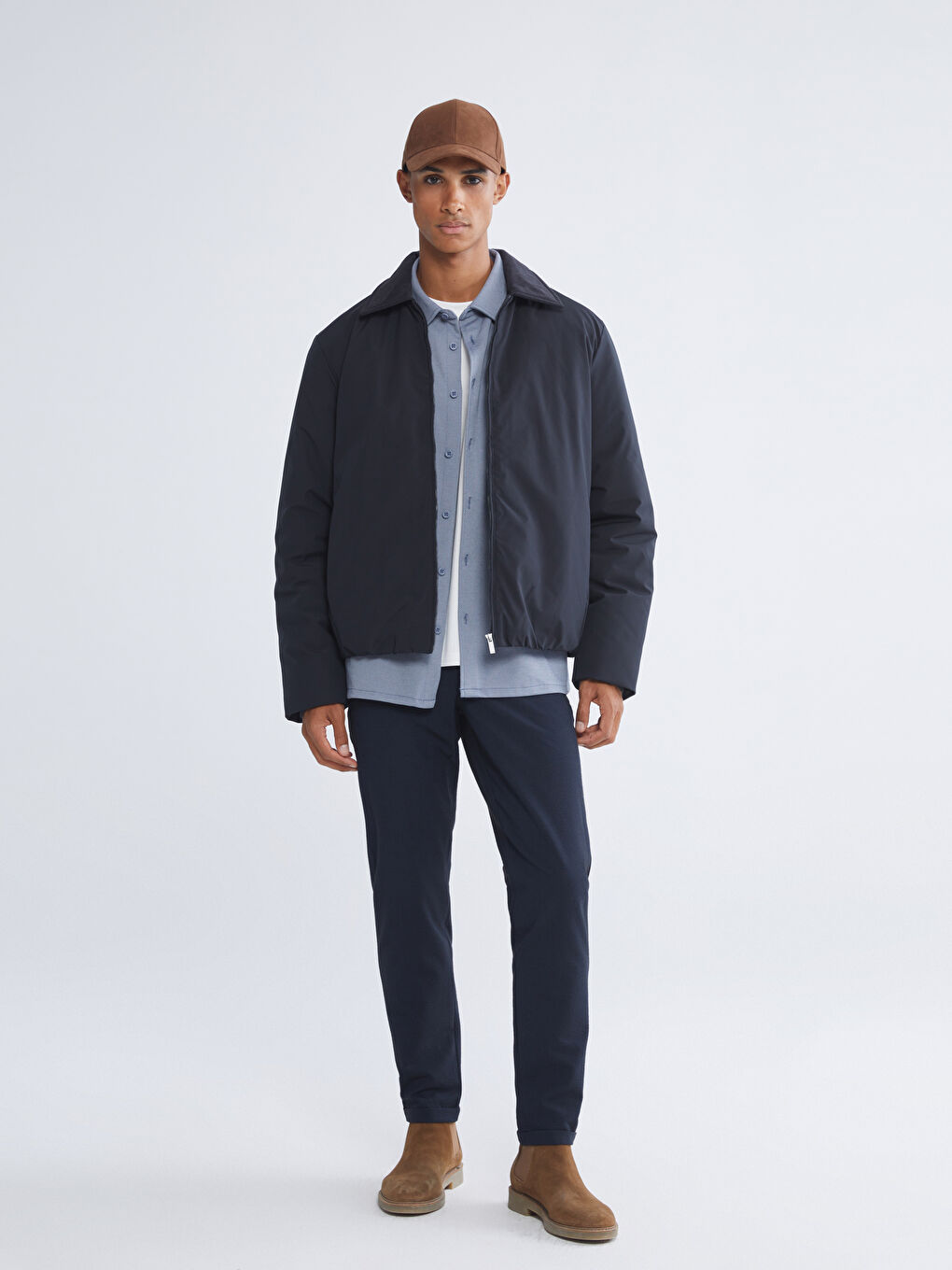 معطف كحلي رجل-1