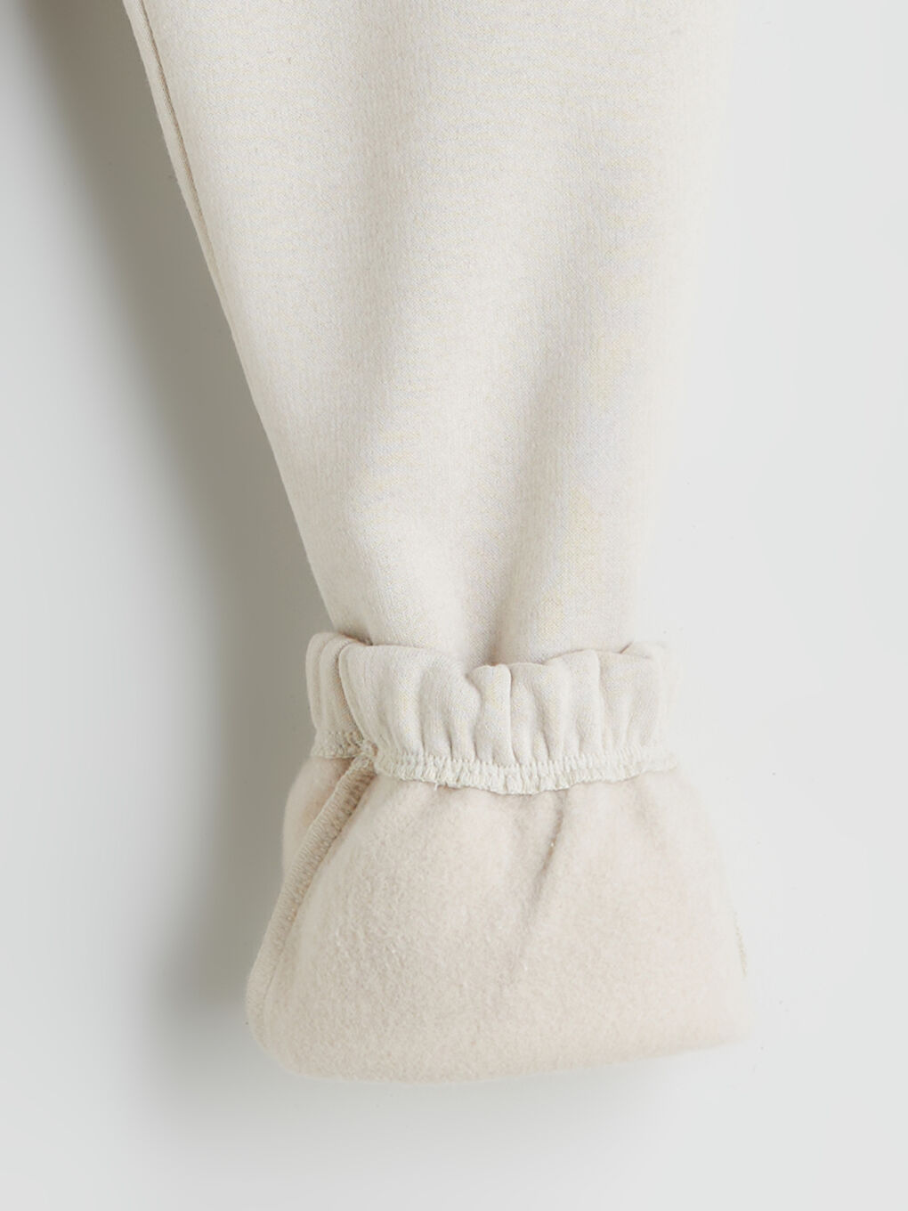 Bej Beli Lastikli Erkek Çocuk Jogger Eşofman Altı-1