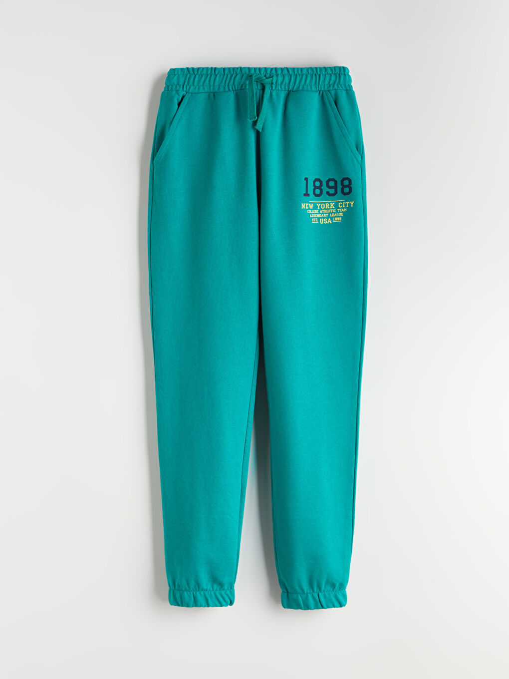 Yeşil Beli Lastikli Erkek Çocuk Jogger  Eşofman Altı